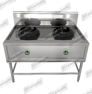 OPEN TOP HIGH PRESSURE, 2 BURNERS